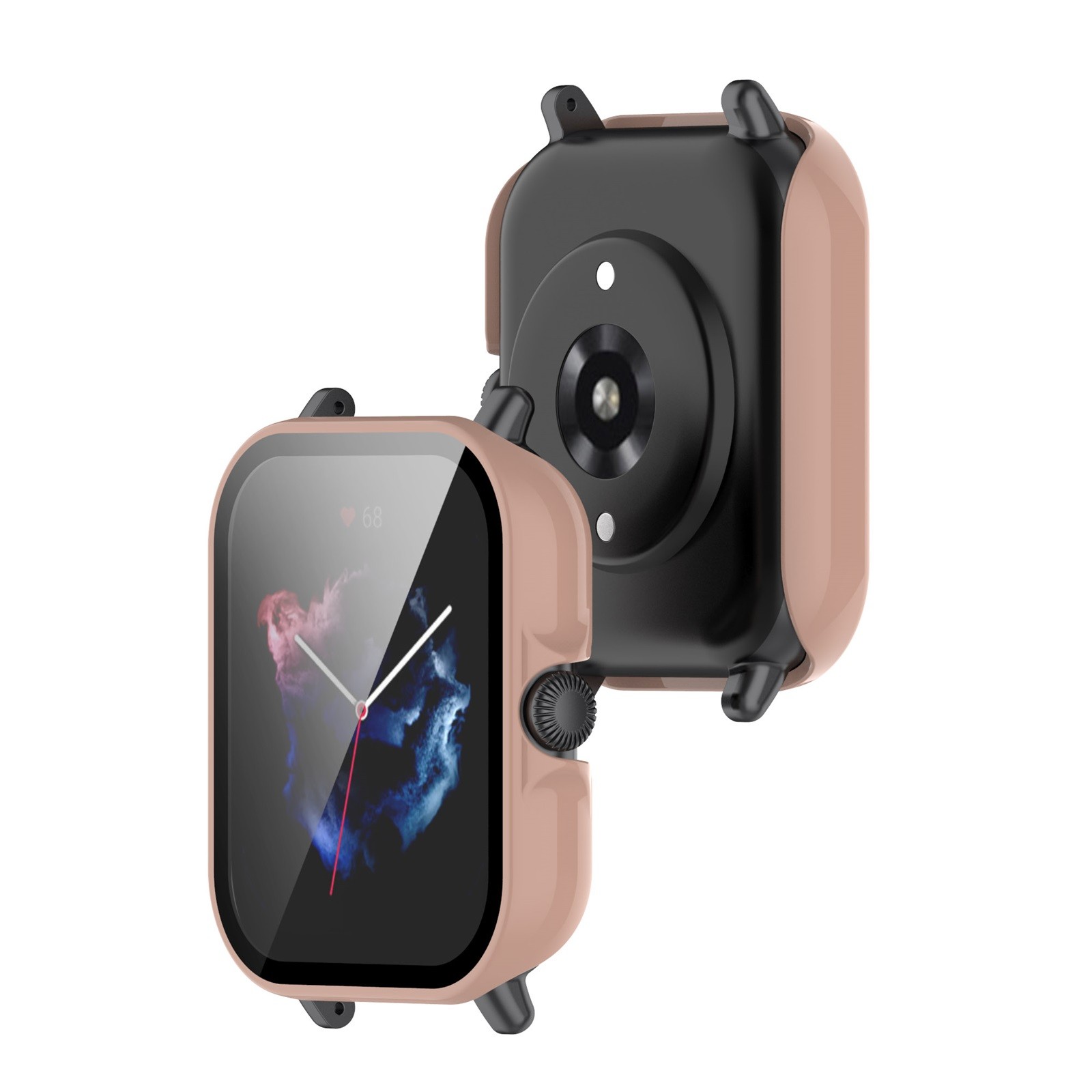 Funda para Amazfit GTS 3, carcasa para reloj inteligente, accesorios plateados, Protector de pantalla envolvente, parachoques de TPU