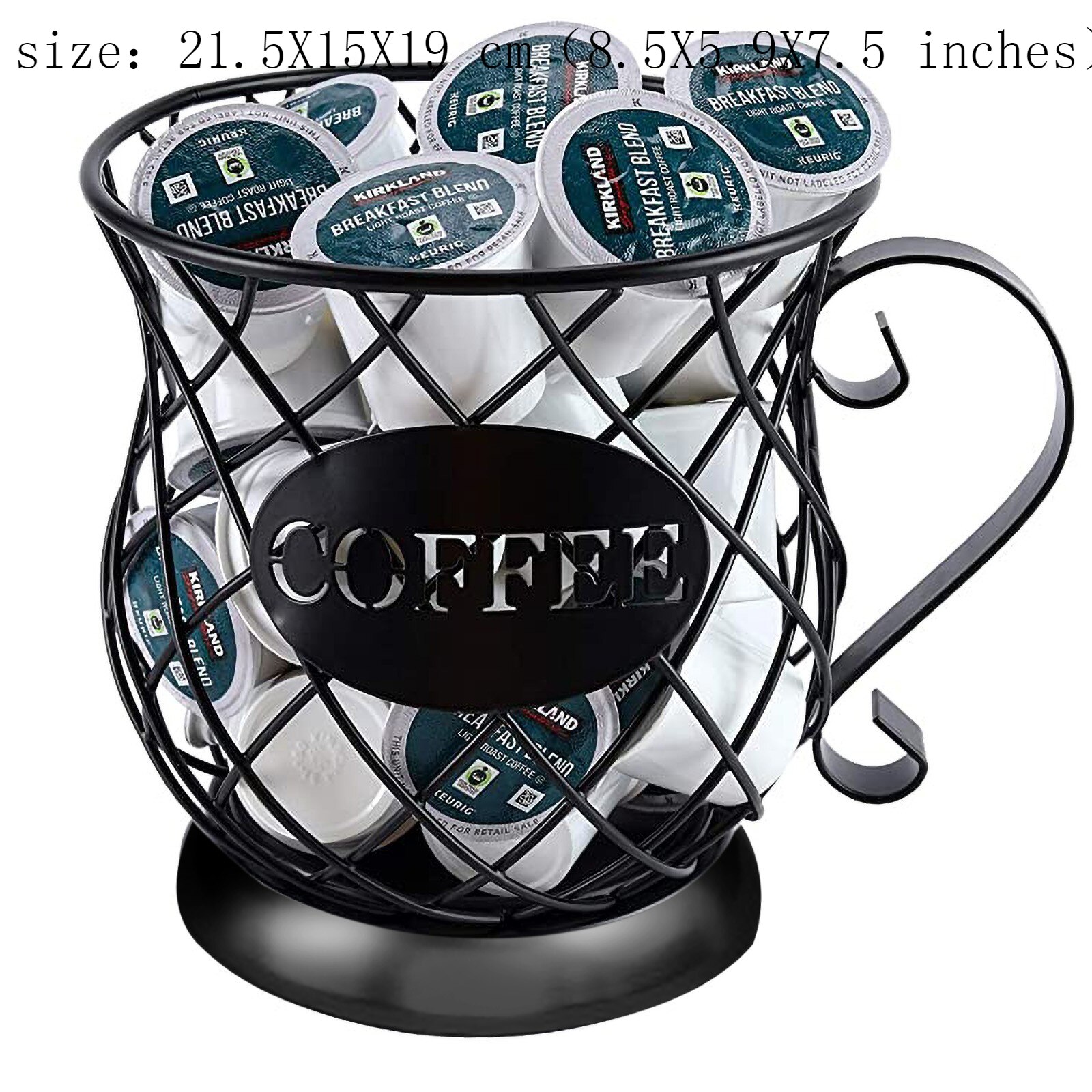 Coffee Capsule Holder And Cup-shaped Coffee Pod Holder Storage Rack For Counter Coffee Bar Coffee Sets Nespresso Capsule Holder: B1PC