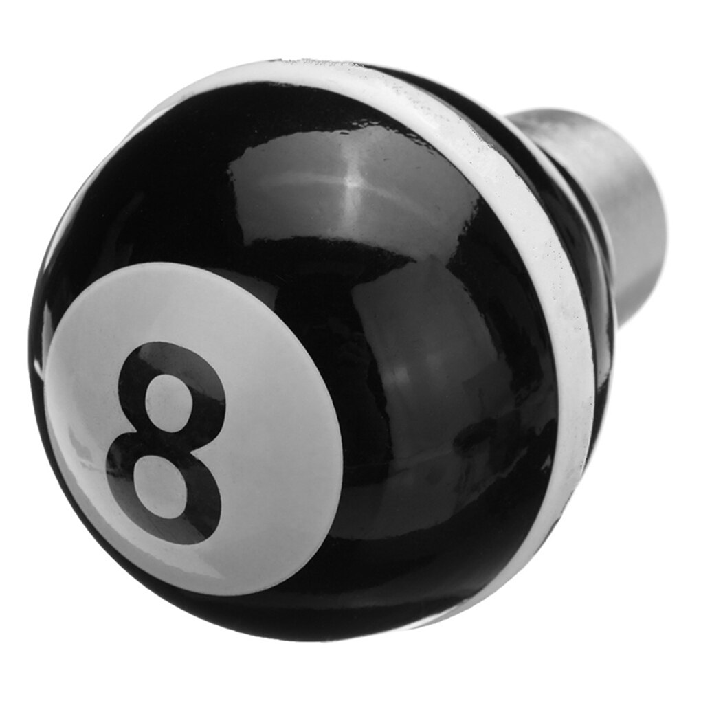 Pommeau de levier de vitesse de billard noir en acrylique avec 3
