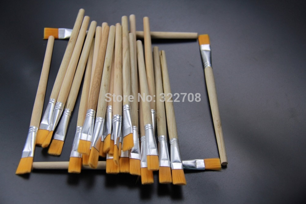 libre 50 piezas BGA soldadura fundente en pasta cepillo con mango de madera herramienta Reballing