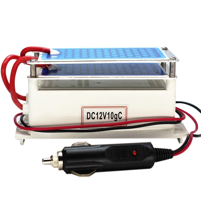 Générateur d'ozone voiture 12V 10G Portable plaque céramique purificateur d'air stérilisateur d'air voiture Ozone Air nettoyeur ozoniseur odeur