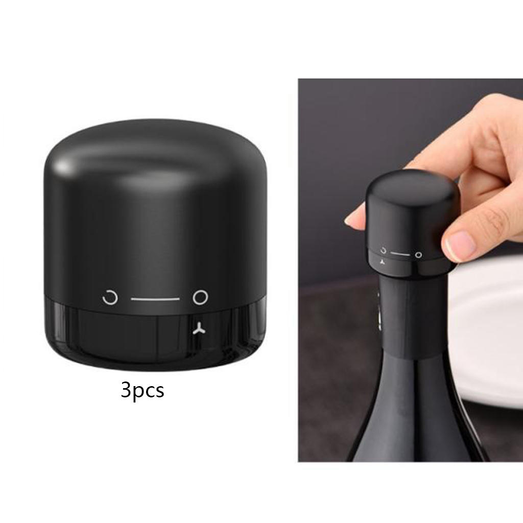 Bottle Stopper Saver Cover Rotating Lock Sealed Storage Retain Freshness Wine Tools Compact Without Leaking for Wine Soda