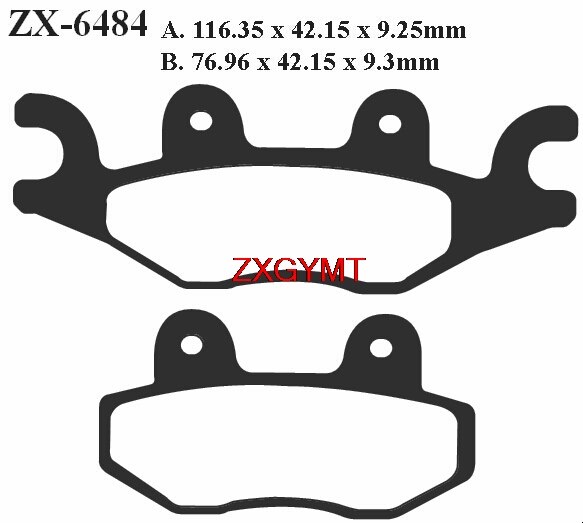 Sinteren Remblokken Set Voor Cectek 500 Efi Quadrift - Voor Achter 11 09 10