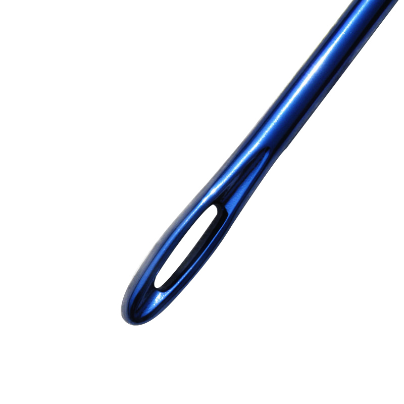 3 uds gancho de tejer DIY gancho de ganchillo de aluminio herramienta de punto tunecino afgano con ojo de aguja herramienta de tejer a mano aguja de coser de 3 colores