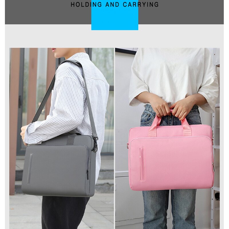 Laptop Briefcase Bag 14&15.6 inch Waterproof Notebook Handbag Business Shoulder Bag for Men and Women