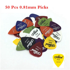 20/50 Stks/set Elektrische Gitaar Pick Akoestische Muziek Picks Plectrum 0.58/0.71/0.81/0.96/1.20 /1.50 Mm Dikte Gitaar Accessoires: 50Pcs 0.81mm