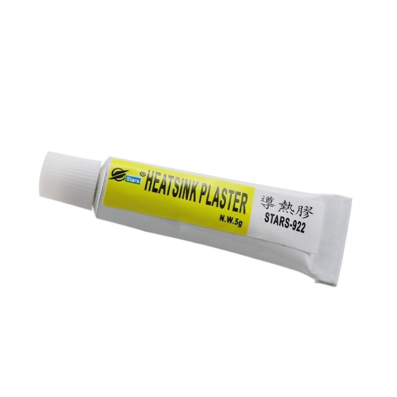 Heatsink Plaster Thermal Grease Adhesive Cooling Paste Strong Adhesive Compound Glue For Heat Sink CPU LED IC Heatsink Plaster: 5pcs