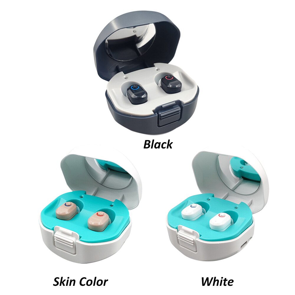 Newest Mini Portable Invisible Hearing Aid Volume Amplifier Volume Adjustable Rechargeable Hearing Aid For The Elderly