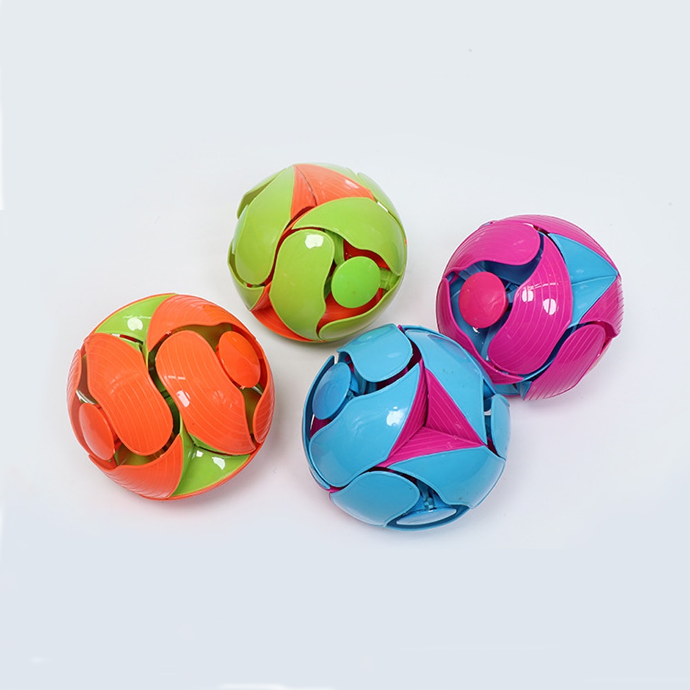 10cm Hand Tossed Transform Telescopic Deformation Change Color Ball Magic Props Decompression Puzzle Toys for Children