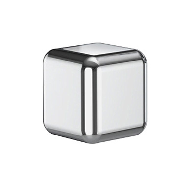 Reusable Stainless Steel Ice Cubes,Chilling Stones for Whiskey Wine&red Wine Longer Coling,Pass SGS Test: 1pc without clip