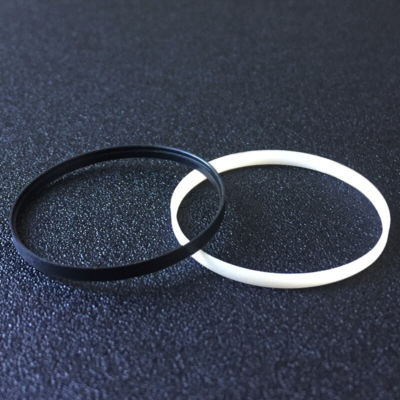 Guarnizione per orologio nera bianca DW 37.6 33.8 33.6 31.3 30.3 29.5 23.6mm diametro utilizzato per cassa frontale vetro rondella di plastica orologio sostituire parte