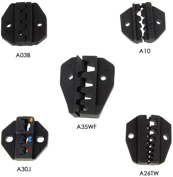 crimp plier cable shoe plier with five interchangeable inserts, cable shoe press plier 30JN crimping pliers