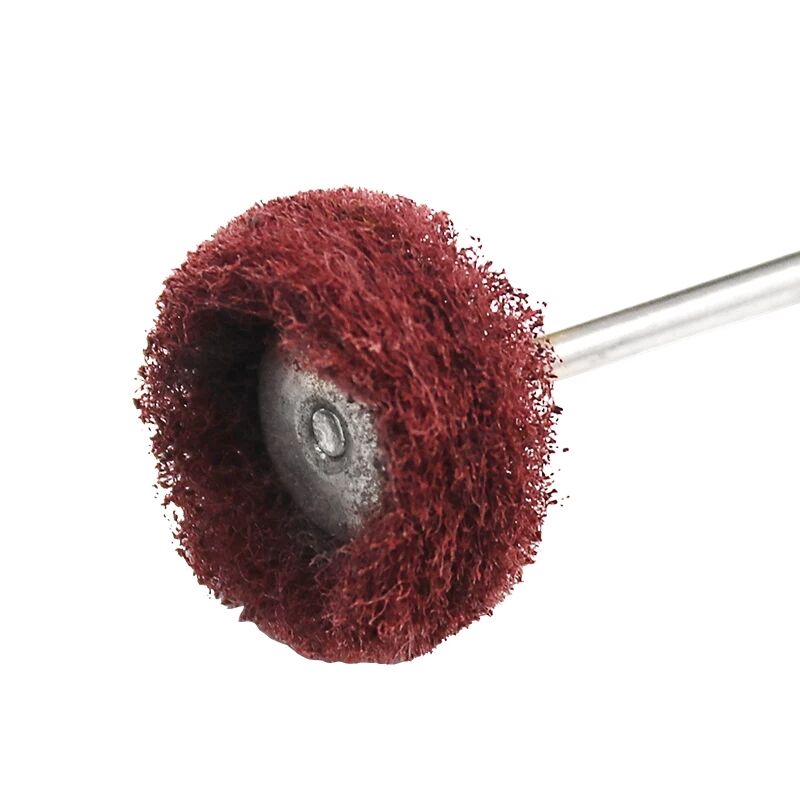 40/80pcs Mini Brush Scouring Pad Abrasive Wheel Nylon Fiber Grinding Sanding Head Buffing Polishing Wheel 1"25mm Set For Dremel