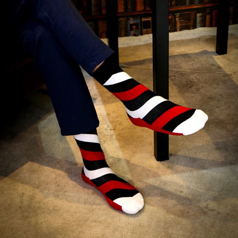 20 paar herensokken met kleurrijk patroon, handdoekbodem, grappige sokken, pasvorm voor actieve herensokken, eu maat 39-44