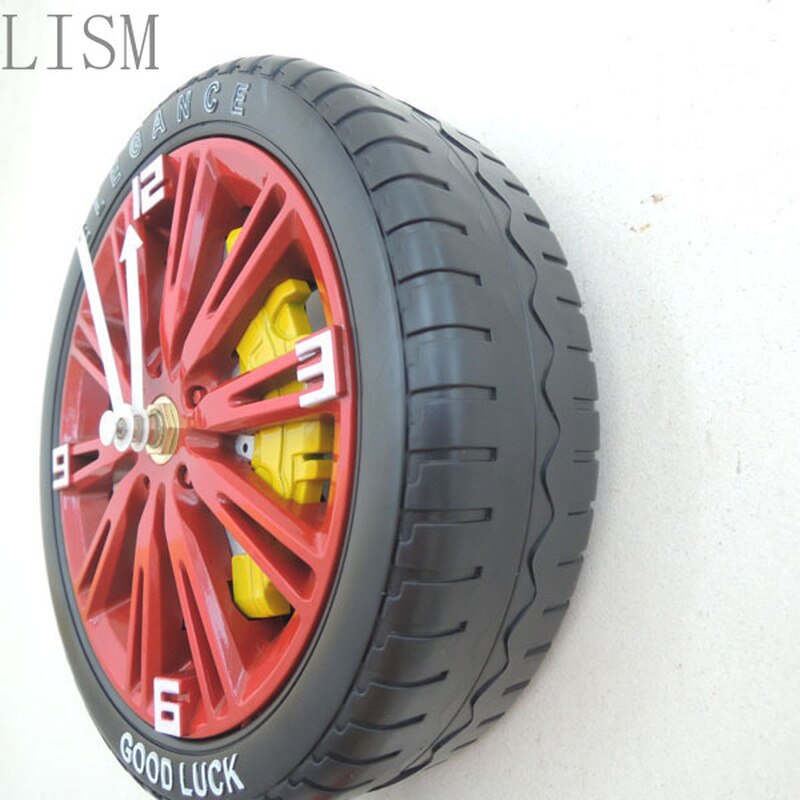 Moda kreatywna opona huśtawka mały zegar ścienny uczeń obudzić zegar prezent urodzinowy prezent domu