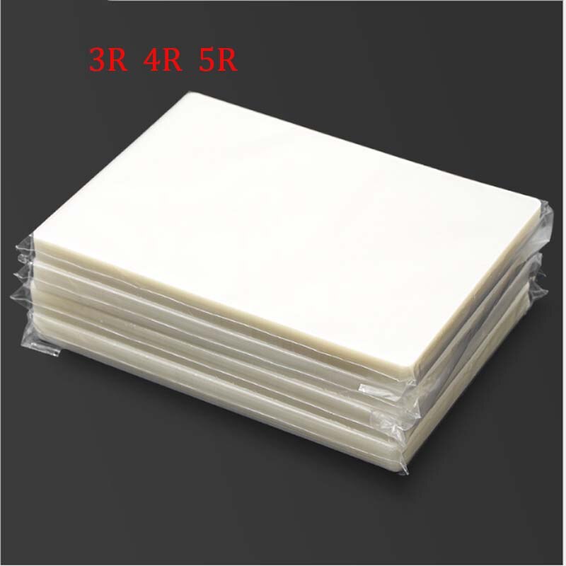 100 Sheets 3R 4R 5R 5 70mic Laminating Film 160x110mm Laminator Flim PET+EVA Material 100Pcs/Pack for Photo/Files/Card/Picture