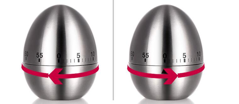 Cooking Kitchen Mechanical Timer Alarm 60 Minutes Stainless Steel Kitchen Cooking Tools Kitchen Egg Timer Egg Reminder