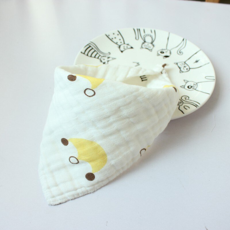 Baby Leuke Katoen Bib Burp Doek Kwijlen Tandjes Waterdichte Slabbetjes Bloem Print Handdoeken 122: Oranje