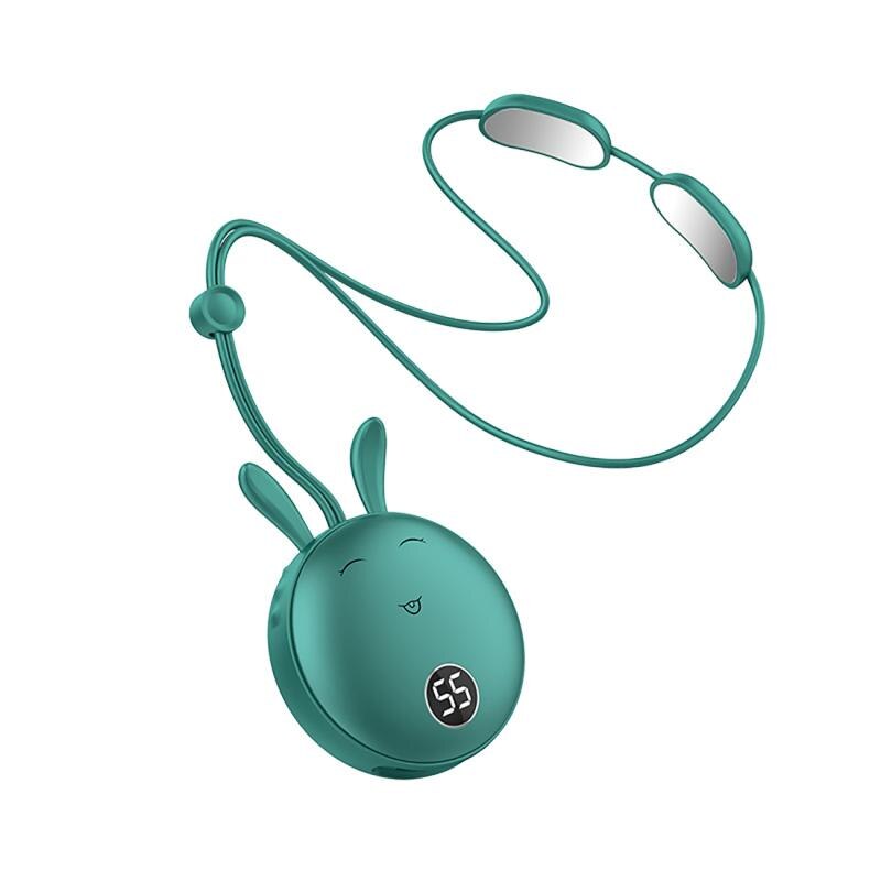 Przenośny ogrzewacz robić dłoni z paskiem na szyję elektryczny podgrzewacz robić rąk regulacja temperatury USB akumulator mini grzejnik ciepła ręka i szyja: 5000amh zielony