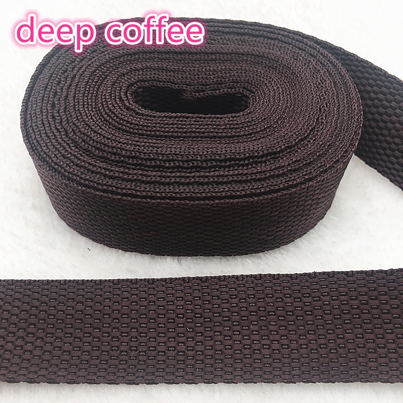 5yards Length 1 Inch (25mm) Width Nylon Webbing Strapping Craft Color U PICK: 16