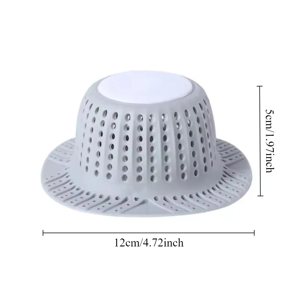 Bathtub Drain Hair Catcher Collapsible Drain Protector for Pop-Up and Regular Drains of Shower Bathtub Tub Bathroom Sink