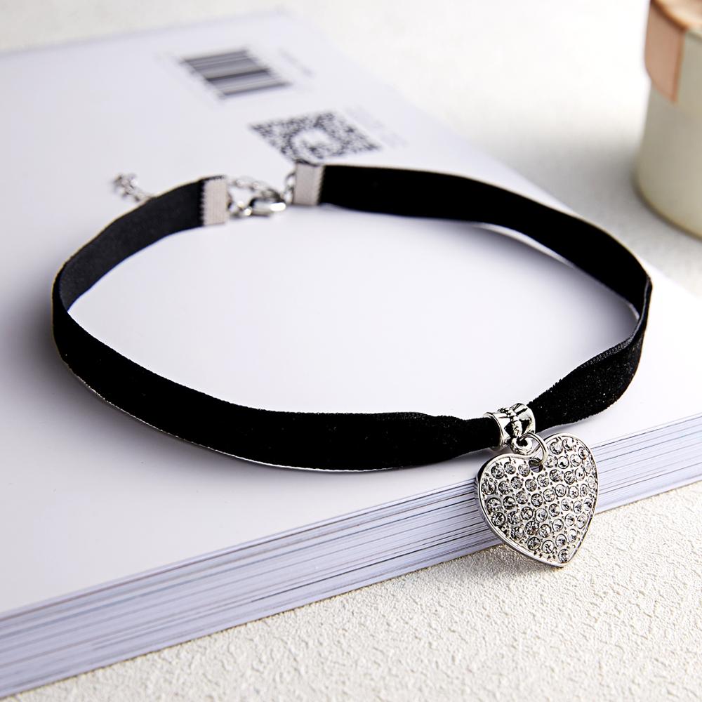 Choker Ketting Zwart Kant Fluwelen Strip Vrouw Kraag Partij Sieraden Ketting Handgemaakte Lederen Touw Sneeuwvlok Ster Sleutelbeen Keten