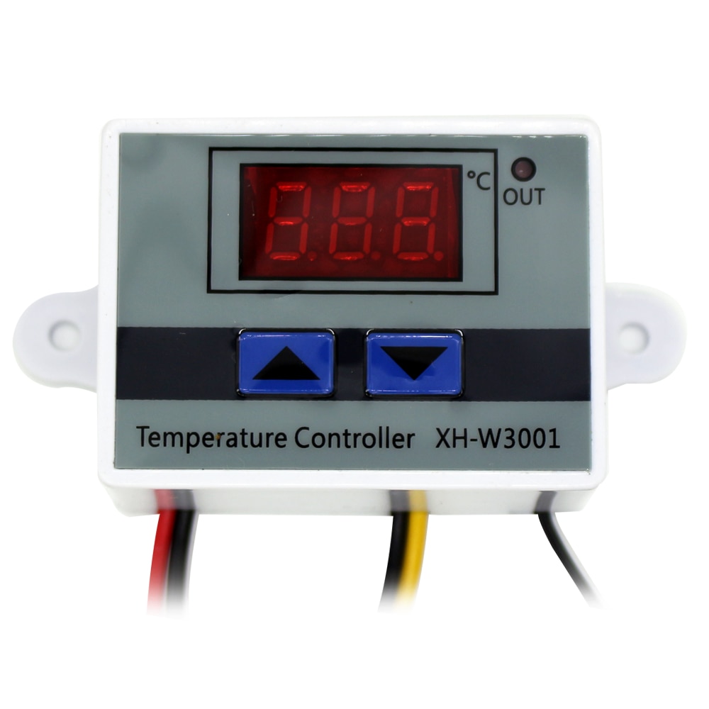 10A 12V 24V 220VAC Digital LED Temperature Controller XH-W3001 For Incubator Cooling Heating Switch Thermostat NTC Sensor