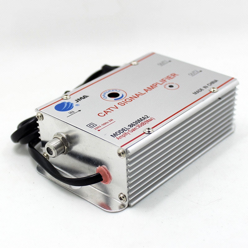 30dB CATV Splitter Amplifier Antenna Signal Booster terrestrial amplifier for analog or digital TV antennas EU Plug 220V