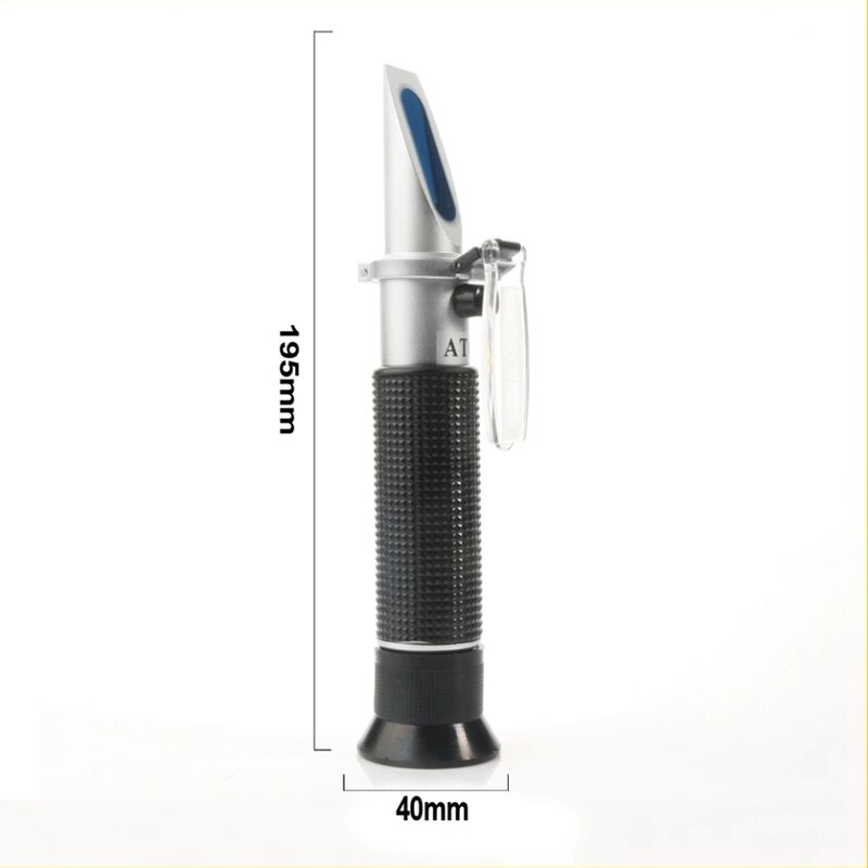 ATC Handheld 0-80% Alcohol Refractometer Moisture Tester Meter Ethylene Glycol Detector