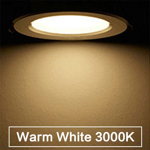 Dimbar vanntett led downlight  ac220v 230v 5w 7w 9w 12w 15w 18w 24w led innendørs lampe innfelt led spotlys for baderom: Varm hvit 3000k / 15w 230v ip65