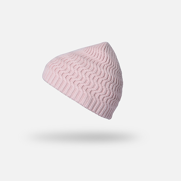 Vintervarma barnmössor vinter barnmössor för pojkar och flickor stickade mössor i ull keps märke tjocka babymössor: Rosa