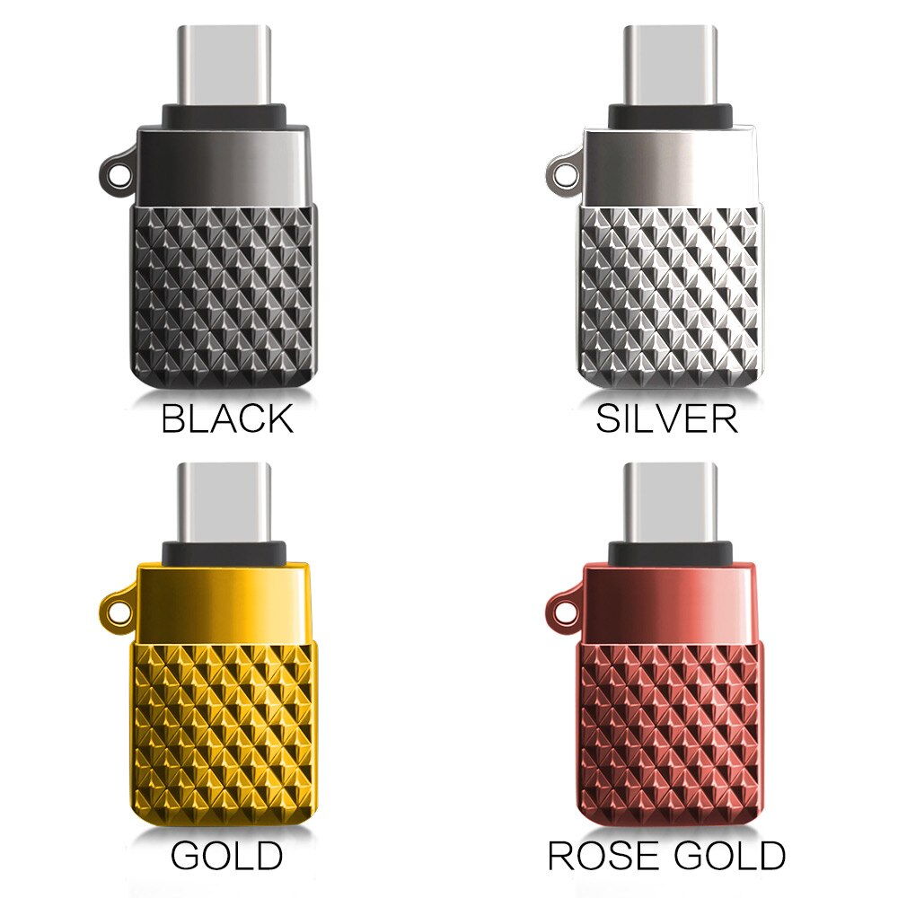 STONEGO USB C OTG Adapter Fast USB 3.0 to Type C Adapter for Macbook Pro Smartphones Keychain Mini USB Adapter Type-C OTG Cable