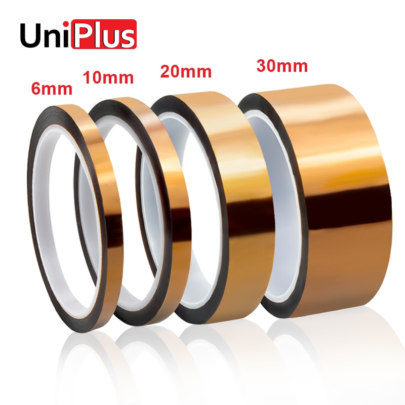 for Kapton Tape 6mm 10mm 20mm 30mm Polyimide Golden Finger High Temperature Heat Tapes Electronic Industry Sticker 100ft 33m