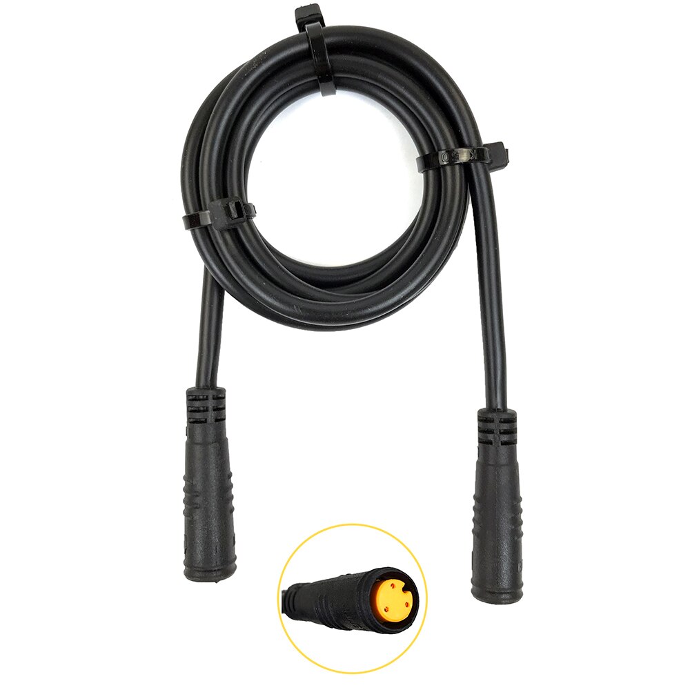 RICETOO Julet 2/3/4/5 Pin Conversion Line Waterproof Extension Cable Wire for Throttle Display Ebrake Light Ebike Parts: 3 Pin Female-Female