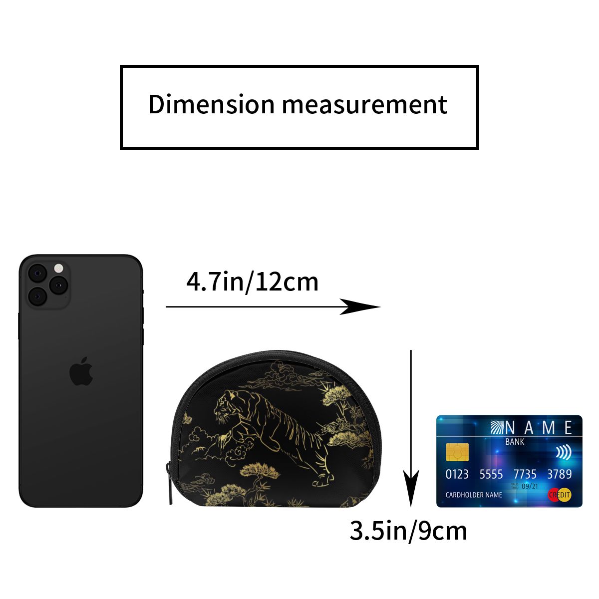 Mann kvinner smart lommebok visittkort lommebok kreditt virksomhet mini kort lommebok japansk måke tiger