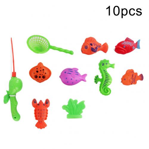 Magnetisk fiskespil fisk model kit foregive at lege børn tidligt læring legetøj baby bad legetøj udendørs legetøj til børn: 10 stk