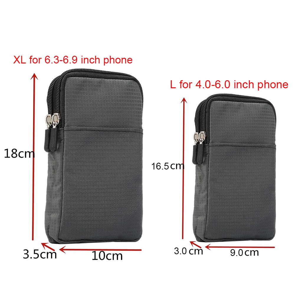 Universal nylon Handy Geldbörse Brieftasche Leinwand Große Tasche Frauen Kleine Umhängetasche Geldbörse Taschen männer taschen Geeignet für jede telefon