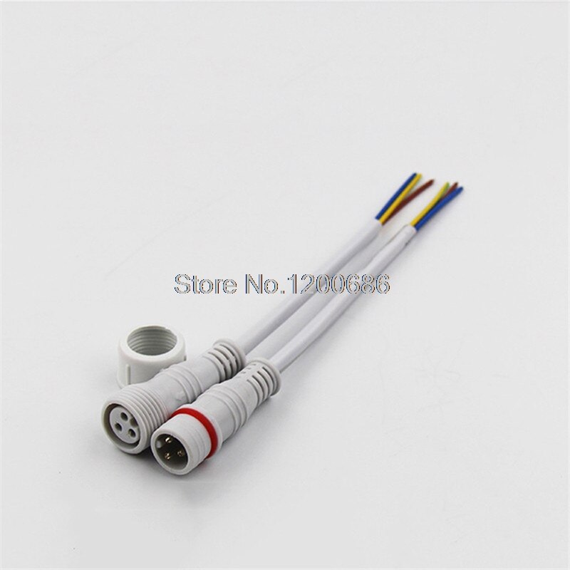 3PIN male and female docking plug waterproof connector waterproof docking connector wire harness