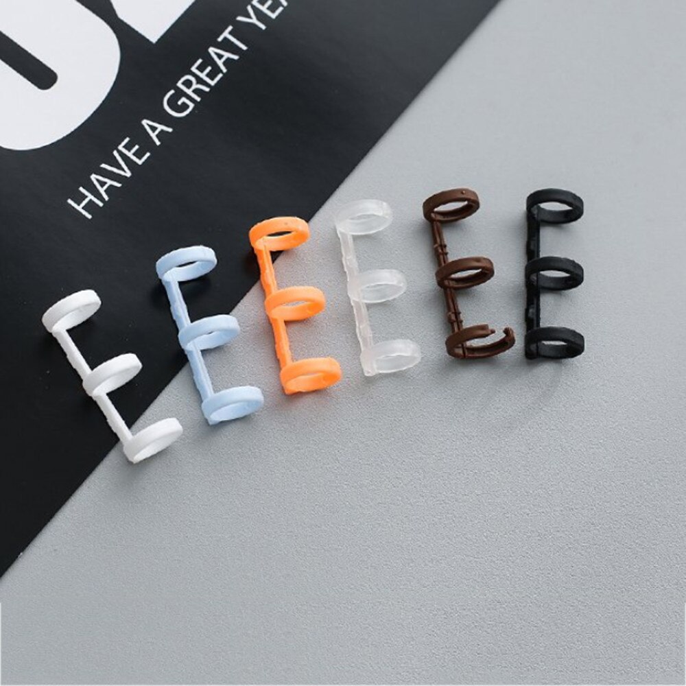 2 stücke Kunststoff Buch Binder 3 Ringe Lose Blatt Kalender Kreis Ringe DIY Alben Binder Hoops Notebook Bindung Kreise Schlüssel ringe