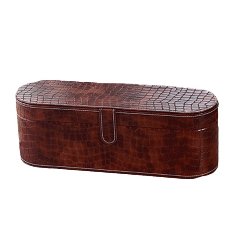 Hair Dryer Case Storage PU Cover Organizer Box for Dyson Supersonic Texture Grid Hair Dryer Storage Box