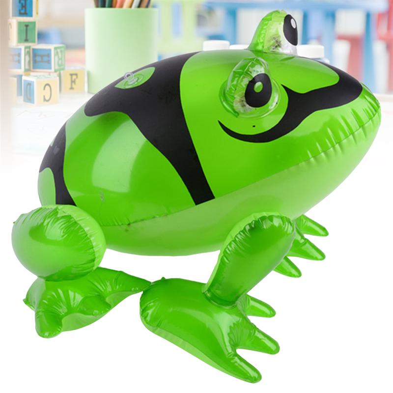 1 stücke Aufblasbare Frosch Lustige Nette mit Blinklicht Ebene Schlag hoch Spielzeug Party Favor Frosch für Kleinkind freundlicher freundlicher