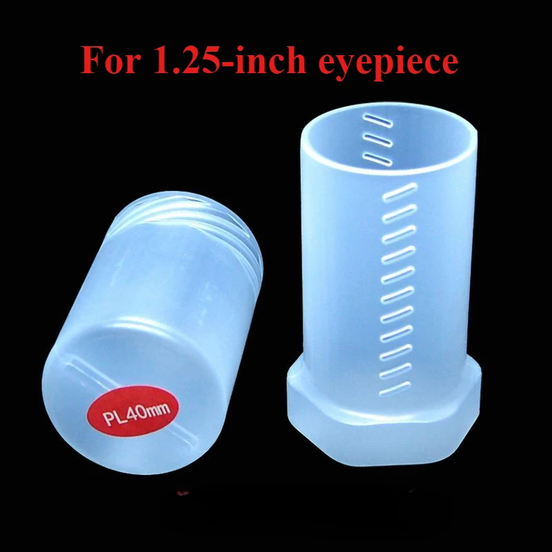 1.25 / 2 Inch Astronomical Telescope Eyepiece Protection Box Bucket Storage Box Plastic Barrel Multiple Specifications Choose: black
