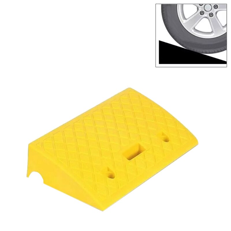 Portable Lightweight Plastic Curb Ramps - Heavy Duty Plastic Threshold Ramp Car Curb Ramp in Tire Accessories