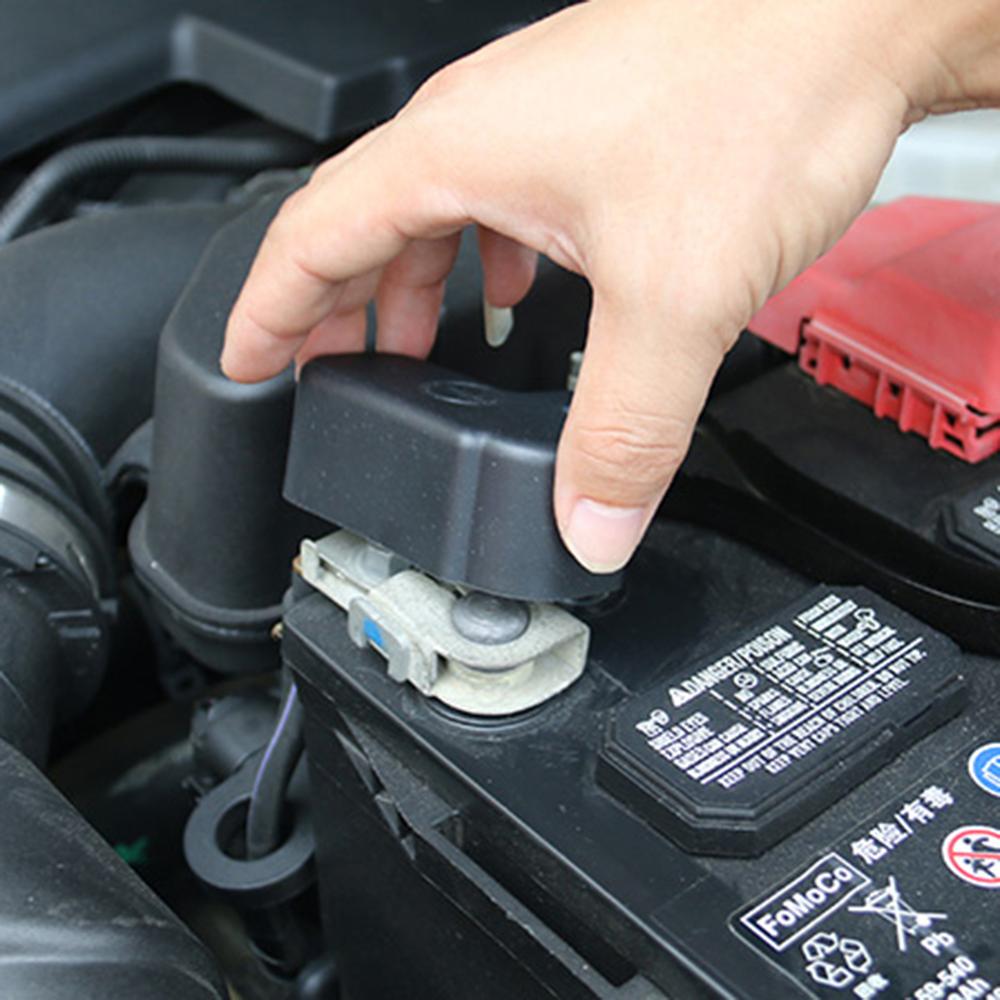 Bil motor batteri negativ terminal låg dæksel hætte kabelbeskytter til ford explorer -