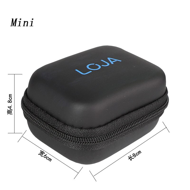 tragen Lagerung Tasche EVA Schutzhülle PU Kasten Für GoPro Held 9 8 7 6 5 Xiaomi YI 4K sjcam EKEN DJI Osmo Aktion Zubehör Kamera: Mini