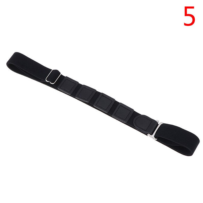 1Pcs Verstelbare Shirt Anti-Rimpel Band Shirt Jurk Houder Buurt Shirt Verblijf Beste Tuck Het Riem Non-slip Anti-Rimpel Bandjes: N5