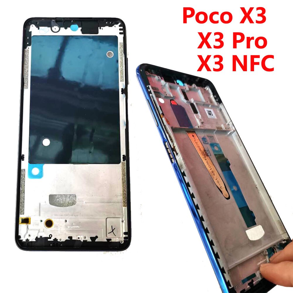Marco central Original para Xiaomi Poco X3, NFC, carcasa, bisel para Poco X3, X3 Pro