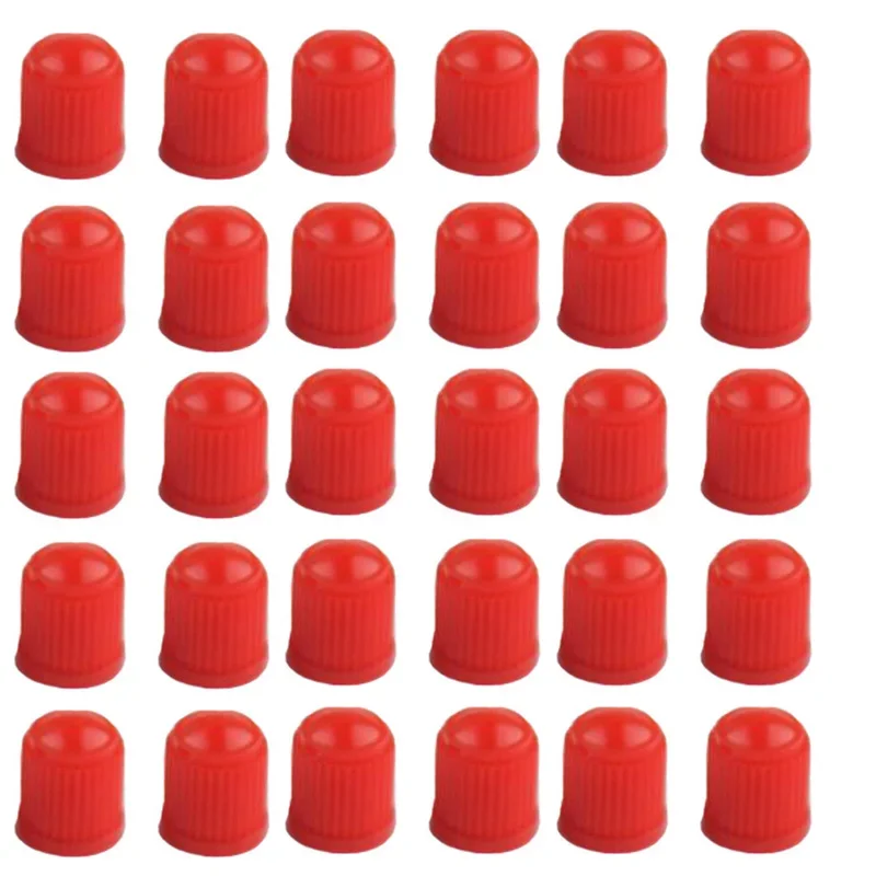Válvulas de plástico ABS para coche, tapa de válvula de neumático de bicicleta, cubierta de vástago de neumático de rueda, 30 piezas: Verde militar