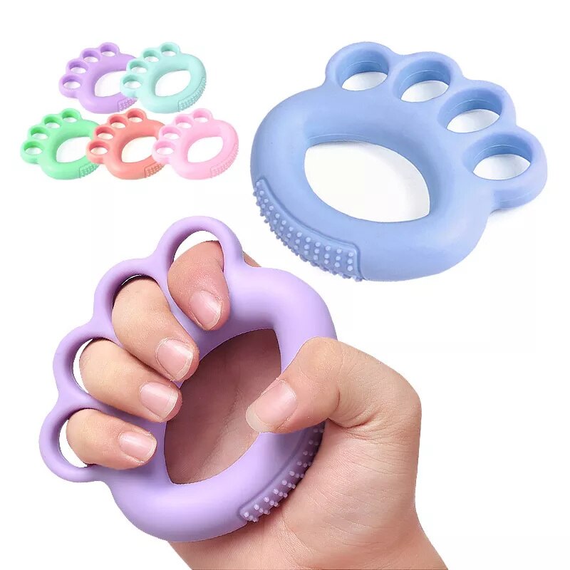 1 PCS Finger Exerciser 6 Level Hand Grip Trainer Strengthener Silicone Finger Stretcher Relieve Wrist Pain and Speed Up Recovery