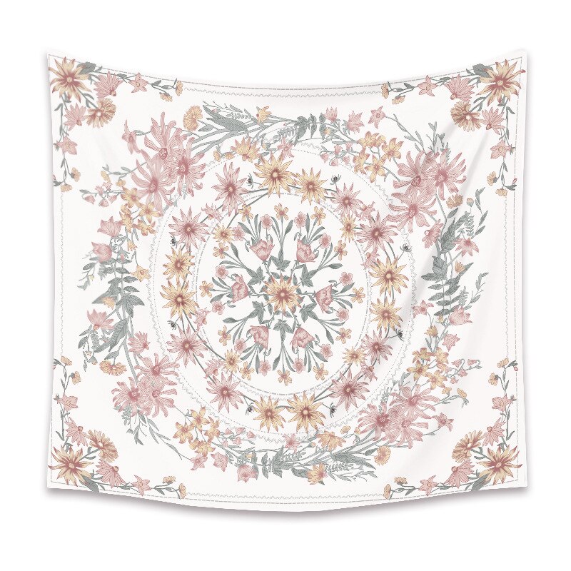Heimat garten Tapisserie Zimmer dekoration Zauberstab abdeckt mandala dekoration tuch Plus samt tapisserie aufbringen Polyester Material: Weiß / 130X150CM